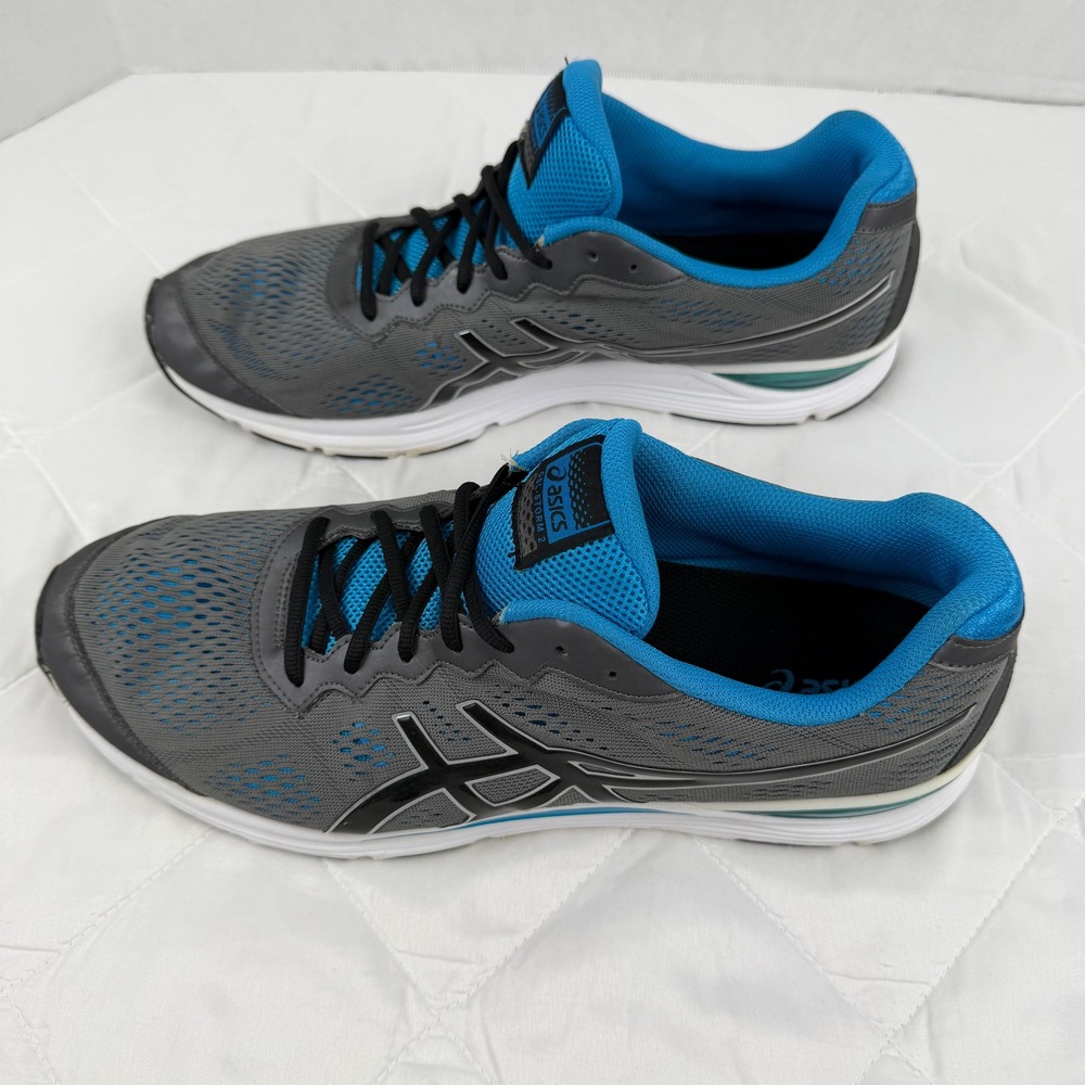 ASICS Gel Storm 2 Mens 15 Gray Blue Running Shoes Athletic Sneakers T429N - Picture 13 of 16